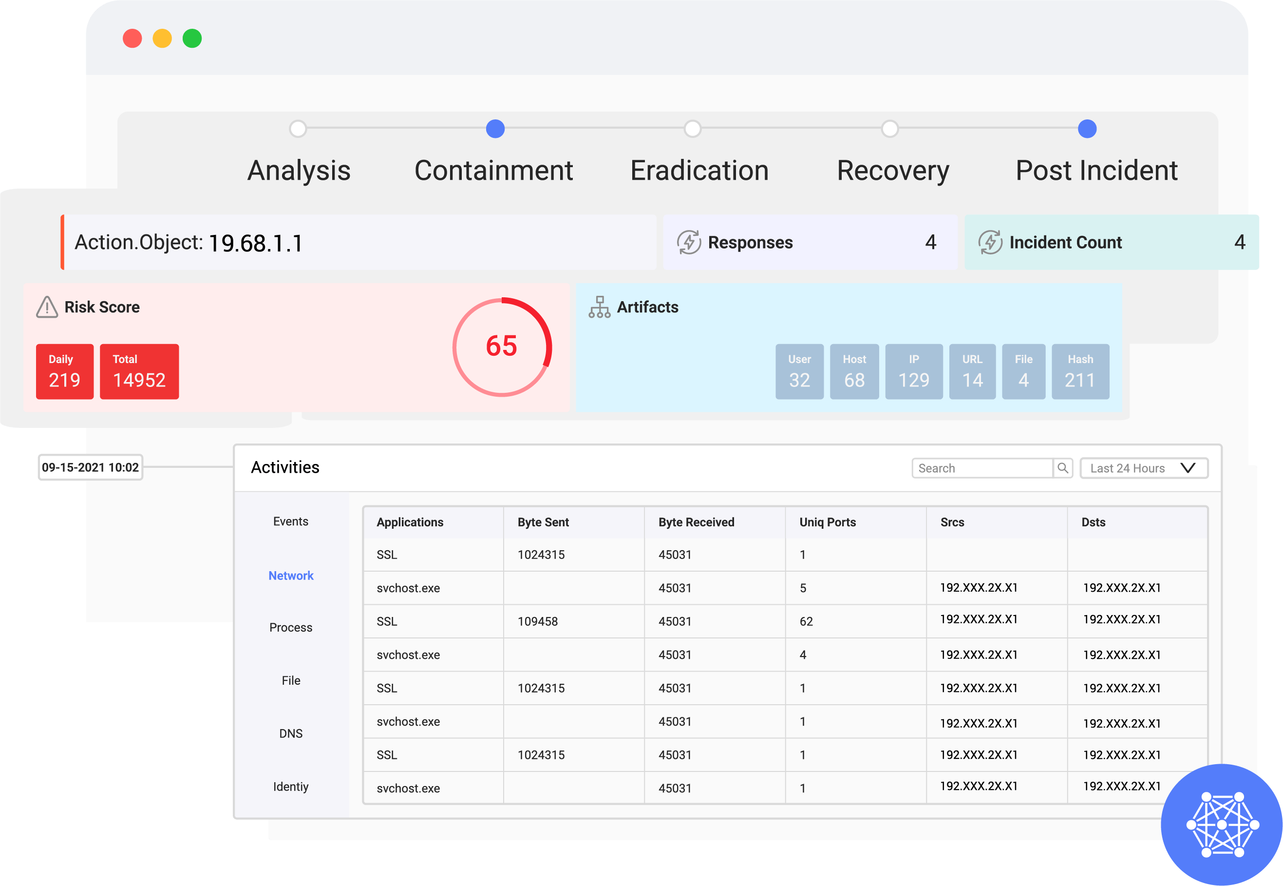 screenshot of Logsign Unified SO Platform